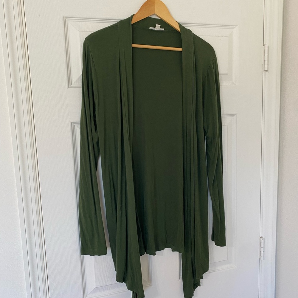 Zenana Outfitters Forest Green Cardigan